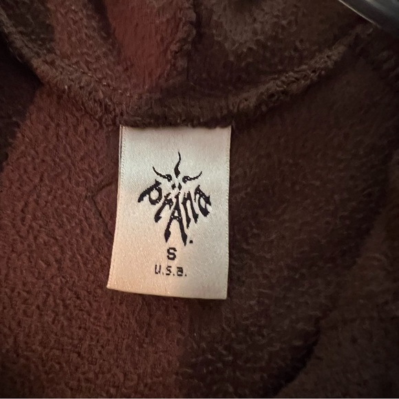 Prana Chocolate Brown Hooded Pullover - Picture 4 of 7